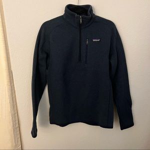 Navy men’s Patagonia quarter zip pullover